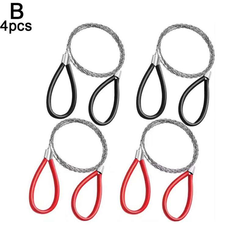 Stainless steel wire saw for wood sawing, tree sawing, wilderness survival supplies, camping, outdoor mountaineering equipment